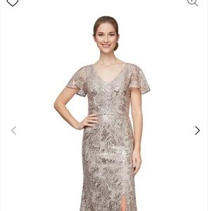 Mother of the Bride Dress- Alex Evenings Size 14 NWT